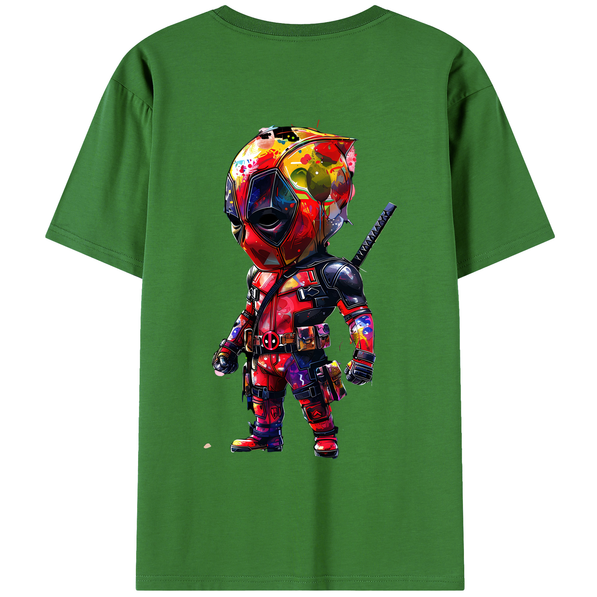 （画像用） Deadpool デッドプール レディース半袖Tシャツ(バックプリント)